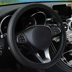 37–39 cm automašīnas stūres rata pārsegs pret slīdēšanu, automātiskā stūre — riteņa pārsegs pretslīdēšanas reljefs ādas automobiļu stila auto aksesuāri