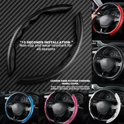 Đa Năng Chống Trơn Trượt Sợi Carbon Lái Ô Tô Bọc Vô Lăng Tăng Áp Cho Xe Ô Tô Chống Trượt Phụ Kiện