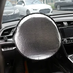 Automobilio vairo apsaugos nuo saulės dangtelis Apsauginis nuo saulės izoliacinis dangtelis Sulankstomas saulės spindulių apsaugotas nuo UV spindulių apsaugantis skėčio skydas