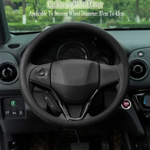 Clúdach Roth Stiúrtha Uilíoch Uilíoch 37/38cm Clúdach Roth Stiúrtha Gluaisteán Silicone Clúdach Frith-duillín Clúdach Cosanta Car Accessories