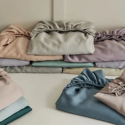 Solid Tencel Lyocell sengetøj og lagden Enkeltstykke silketekstur silke glat issilke
