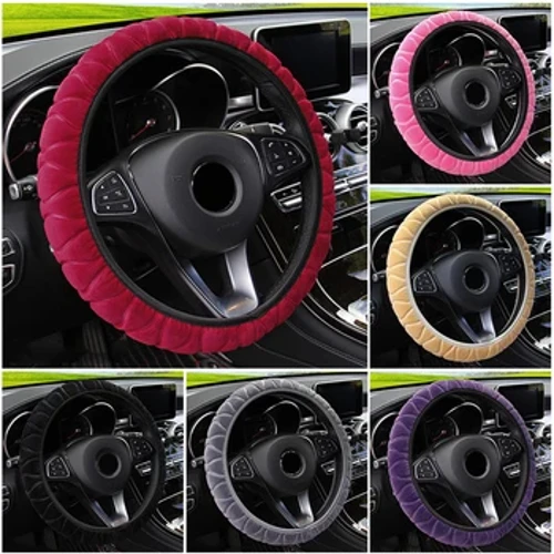 Winter Zachte Warme Auto Stuurhoes Universele Auto Interieur Styling Decoratie Auto Steering Cover Auto Accessoires 37-39 cm