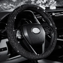 Bling Bling Diamond strassit Crystal auton ohjauspyörän suojus Autotarvikkeet