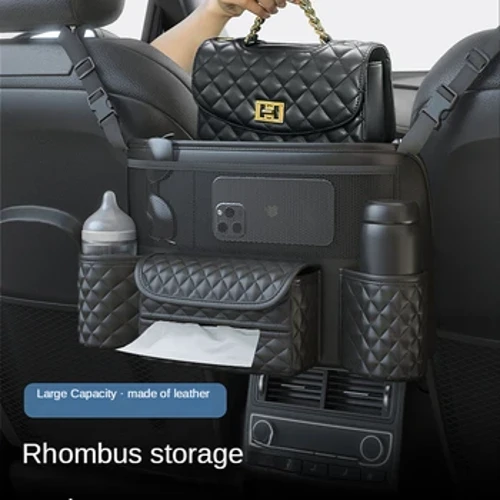Larruzko kotxeko eserlekua Erdiko esekitokia Biltegiratze-poltsa Luxuzko Auto-poltsaren euskarria Eserlekuen arteko ehuna Ur-edilaren poltsikoak Txukunketa gordetzeko