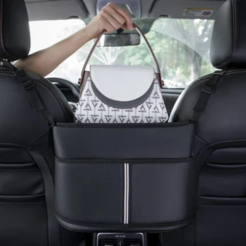 Ghế Ngồi Ô Tô Giữa Móc Treo Túi Bảo Quản Túi Xách Da Giá Đỡ Khăn Giấy Cốc Nước Túi Stowing Tidying Phụ Kiện Nội Thất Ô Tô