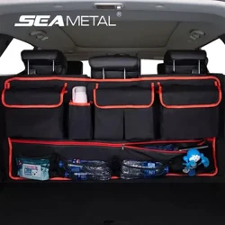 I-Multifunction Car Trunk Storage Isikhwama Esine-Zipper Back Seat Elengayo Ephaketheni Ithrunk Yemoto Ukugcina Ukuqoqa Isikhwama Sokuhamba Se-BMW