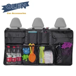 Kursi Belakang Mobil Organizer Auto Trunk Net Mesh Cargo Storage untuk SUV Universal Kursi Nyimpen Tidying Aksesoris Interior