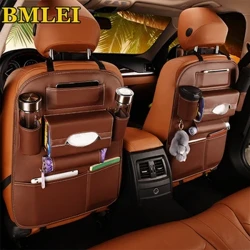 2024 Mới Sau Ghế Xe Ô Tô Sắp Xếp Lưu Trữ Túi Đa Năng Da PU Đa Năng Hộp Bảo Quản Stowing Tidying Bỏ Túi Tự Động Tạo Kiểu
