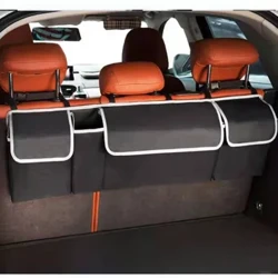 Sedd Car Trefnydd Cefnffordd Backseat Hongian Bag Storio Aml Boced Automobile Teithio Stowing Tacluso Affeithwyr