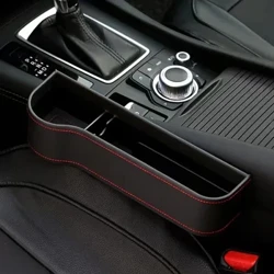 Car Seat Crevice Storage Box Cup Inumin Holder Organizer Auto Gap Pocket Stowing Tidying Para sa Mga Kagamitan sa Kaso ng Card ng Card Card