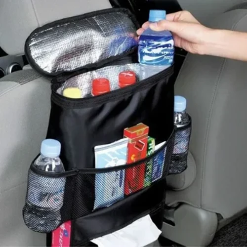 Autositzlehne, mehrere Taschen, Eisbeutel, Hängeorganizer, Sammler-Aufbewahrungsbox, Autoinnenausstattung, schwarzes Verstauen, Aufräumen