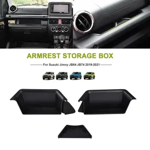 Auto Copilot käetoe käepideme hoiukarbi korraldaja salve hoidik panipaiga korrastamine Suzuki Jimny JB64 JB74 2019 2020 2021 jaoks