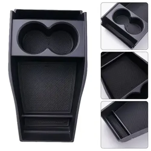 Ar gyfer Hyundai IONIQ 5 2022 2023 Blwch Storio Armrest Deiliad Cwpan Trefnydd Canolfan Hambwrdd Consol Stowing Car Tacluso Affeithwyr