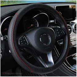 37/38 cm Automobil Universal Rat Cover Skridsikret Bil Rat Cover Skridsikkert præget PU læder Biler tilbehør