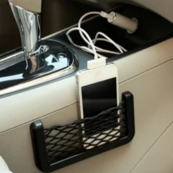1db/2db Autós rendező tárolótáska Auto Paste Net Pocket Telefontartó Autós kiegészítők 20*8CM 8*15CM Univerzális