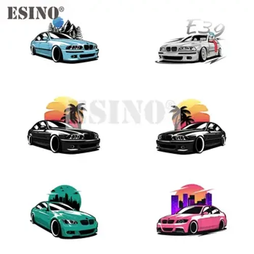Steilio Car Celf Clasurol Drafft Drafft ar gyfer BMW E39 E46 E90 Car Affeithiwr Creadigol PVC gwrth-ddŵr Sticer Car Corff Cyfan Vinyl Decal
