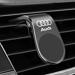Logam Magnetik Mobil Ponsel Pemegang untuk Audi A4 B5 B6 A3 A5 A6 C6 C5 A1 A7 A8 Q2 Q3 Q5 Q7 Q8 Aksesoris Styling