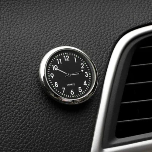 Cloc Car Automobiles Mini goleuol Mecaneg Gwylio Digidol Stick-On Mewnol Clociau Quartz Auto Addurniad Car Anrhegion Affeithwyr