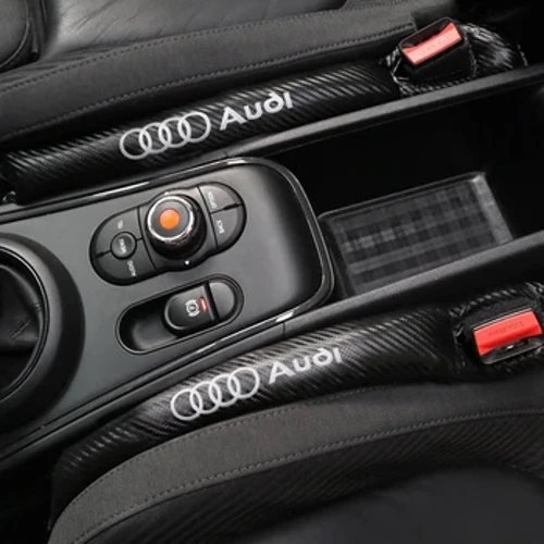 Sợi Carbon Chống Rò Rỉ Bảo Vệ Ghế Khoảng Cách Xe Ô Tô Miếng Lót Cho Xe Audi A4 B6 B8 B7 A6 C5 C6 C7 a3 A5 Q3 Q5 Q7 Phụ Kiện Ô Tô Tạo Kiểu