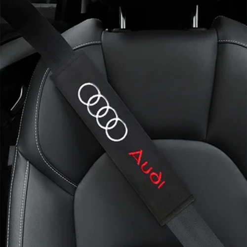 2 Pcs Katun Flanel Serat Karbon Perlindungan Cover untuk Audi A4 B6 B8 B7 A6 C5 C6 C7 A3 A5 Q3 Q5 Q7 Q8 TT Aksesoris Mobil Styling