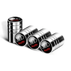 4 Uds. Tapas de vástago de válvula de coche, cubierta para Audi A1 A3 A4 A5 A6 A7 A8 Q2 Q3 Q5 Q7 TT S line S3 S4 S5 S6 R8 RS, accesorios adhesivos para coche