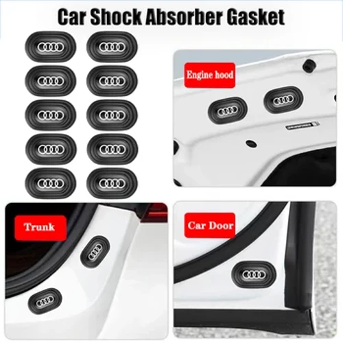 10Pcs Avtomobilska Vrata Tesnilo Proti Trku Amortizer Nalepka Za Audi A4 B5 B6 A3 A5 A6 C6 C5 A1 A7 A8 Q2 Q3 Auto Dodatki