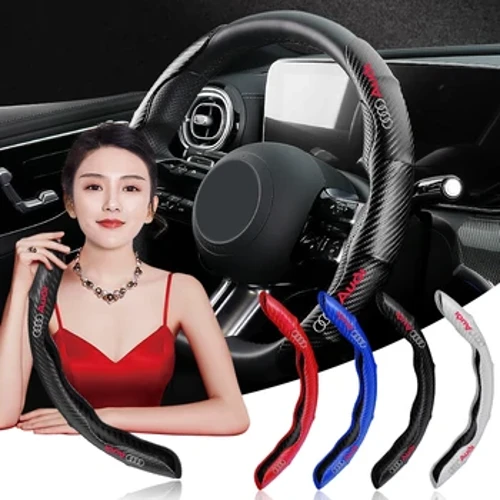 Libisemisvastane universaalne süsinikkiust auto roolikate Audi Sline A4 B5 B6 A3 A5 A6 C6 C5 A1 A7 A8 Q2 Q3 Q5 Q7 tarvikud