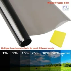 3Mx50CM VLT Đen Cửa Sổ Ô Tô Lá Tinting Phim Nhà Kính Cửa Sổ Năng Lượng Mặt Trời UV Tấm Dán Bảo Vệ Phim Ngọc Trai Bông Dính hộp PAC