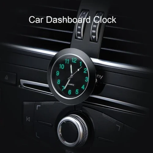 Cloc Car Automobiles Mini goleuol Mecaneg Gwylio Digidol Stick-On Mewnol Clociau Quartz Auto Addurniad Car Anrhegion Affeithwyr