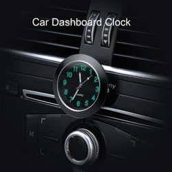Relógio de carro luminoso mini automóveis interno stick-on relógio digital mecânica relógios de quartzo ornamento automático acessórios do carro presentes