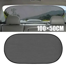 100x50cm Universāls automašīnas aizmugurējā loga siets saulessargs Saules vairogs UV aizsardzības pārsegs automašīnas aizmugurējā loga saulessargs salona apdare