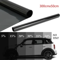 300cmx50cm Iwindi Lemoto Elimnyama Amafoil Amafilimu Afaka Tint Tinting Ifilimu Roll Car Auto Home Window Glass Summer Summer UV Protector Films