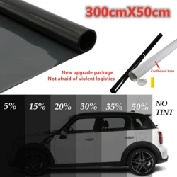 Mviringo 1 wa 50cm X3m 5/15/25/35/50 Asilimia ya Vibandiko vya Dirisha Tint ya Dirisha la VLT la Kioo Filamu ya Kivuli cha Kivuli cha Filamu za Kinga ya Gari Filamu za Vibandiko