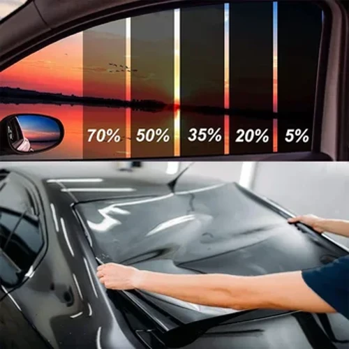 50X600CM Car Window Foils Film Auto Side Window Glass Window Tinting Explosion Proof Solar Protection UV Protector Tint Film