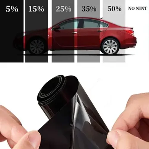 I-1Roll 300X50cm Ifilimu Yefasitela Lemoto Le-Tint VLT 5% -50% Iwindi Lewindi Elingazweli Ethunzini Lelanga Ifilimu Amafilimu Okuvikela I-UV e-Windshield