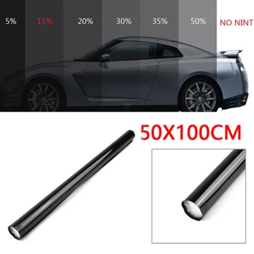 Película de tinte de automóvil 1pc 15% VLT 50 cm x100 cm Glass de casas Vehículos automáticos Foils & Solar Protection