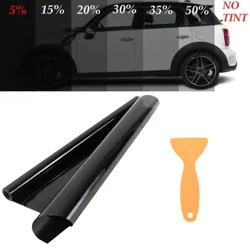 Giảm giá! 20Cm * 150Cm Năng Lượng Mặt Trời Cho Kính Chắn Gió Ô Tô Màu Đen Trong Suốt Năng Lượng Mặt Trời Phim Chống Tia UV Bóng Bán Buôn Giao Hàng Nhanh Chóng