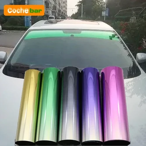 20X150cm Nắng Ô Tô Và Mặt Trước Kính Chắn Gió Tấm Che Nắng Bảo Vệ Năng Lượng Mặt Trời Cửa Sổ Tint Phim Cách Nhiệt Đổi Màu Bộ Phim Đa Năng