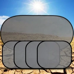UV Protection Folding Auto Rear Window Sunshade Car Front Windshield Car Shade Curtain na may Suction Cup