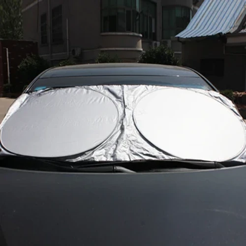 150x70cm I-Car Sunshade Sun Visor Umthunzi wangaphambili Isivikelo Sangaphambili Iwindi Lefilimu Ikhava ye-Windshield Ikhava ye-Uv Vikela Isibonisi Isitayela semoto