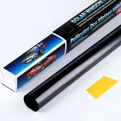1 Roll 50x3m VLT 1%-50% ʻO ka hoʻoluʻu ʻana o ka puka aniani o ka lā UV Protection Foils Sticker Films ʻeleʻele ʻeleʻele kaʻa Window Tint Film Glass Sticker