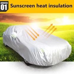 Cover ng Kotse Panlabas na Proteksyon Full Exterior Snow Cover Sunshade Dustproof Protection Cover Universal para sa Hatchback Sedan SUV