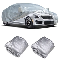Capa universal completa para carro, proteção solar interna e externa, calor, proteção uv, à prova de poeira, anti-uv, resistente a arranhões, estilo de carro sedan