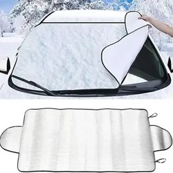 Car Front Windshield Quilt Windscreen Frost-proof Tool Sleeve Winter Front Window Snow-proof Cover Tools Car Accessories