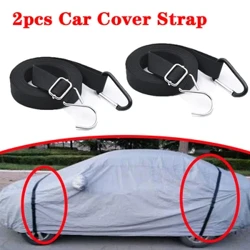 2 pçs universal carro cobre cinta de corda fixa automóvel capa cordas fixas banda capa de carro cinto vento acessórios automóveis