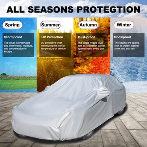 Copriauto esterno universale Protezione UV resistente ai graffi Tenda per auto completa Tenda da sole berlina antipolvere impermeabile Auto