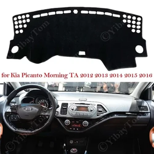 Fir Kia Picanto Morning TA 2012 2013 2014 2015 2016 Dashboard Cover Dash Board Mat Teppech Pad Sunshade Këssen Cape Accessoiren