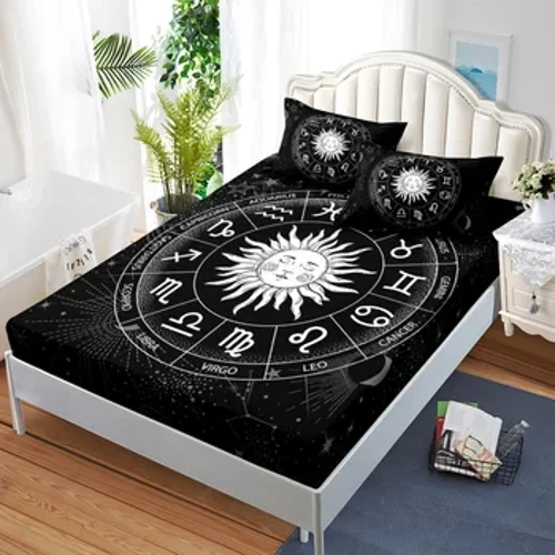Sun Moon Patjansuojat Vuodevaatteet Elastinen Mukautuva lakana pojalle Tytölle Lasten Sängynpeite Twin Täysi yhden hengen kaksinkertainen lakana Star