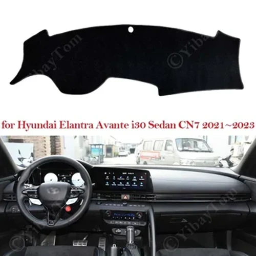 För Hyundai Elantra Avante i30 Sedan CN7 2021 ~ 2023 Dashboard Cover Dash Board Matta Matt Pad Solskydd Cape Kudde Tillbehör