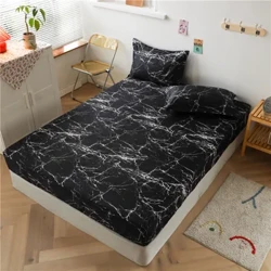 2024 Fréijoer Neie Modern minimalistesche Stil Schlofzëmmer Fitting Sheet Set vun engem Stéck